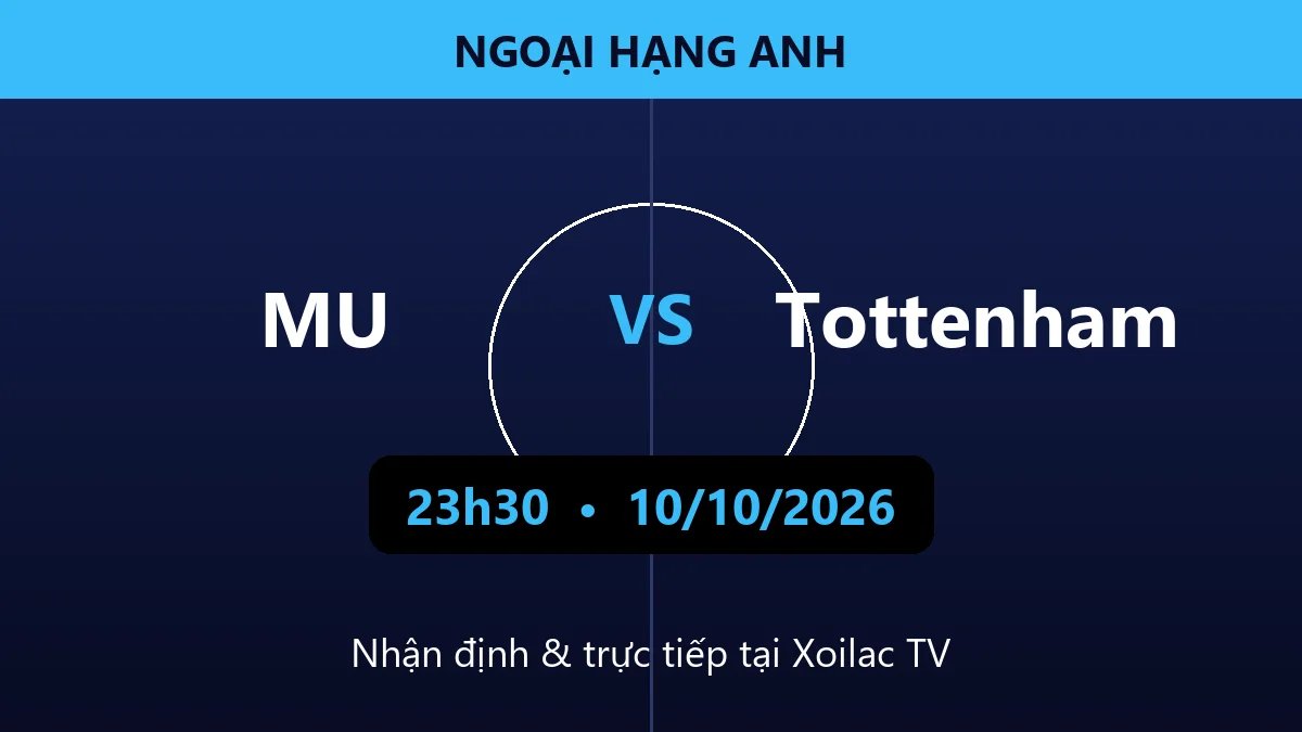 Nhận định MU vs Tottenham 23h30 ngày 10/10/2026